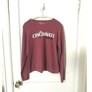 Retro Brand Cincinnati Bearcats Long Sleeve Shirt Red Heathered Medium NCAA